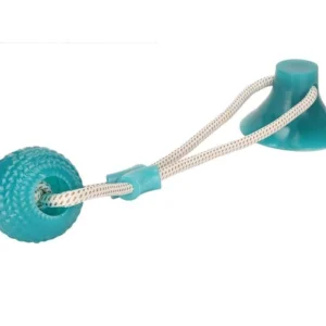 Sopapa De Goma Con Soga Y Pelota para Perros