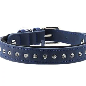Collar Strass 6 Diamantes Y Calavera para Perros