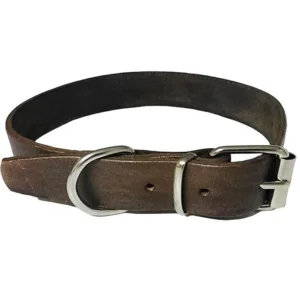 Collar Cuero Grande #40 para Perros