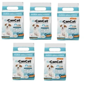 Promocion 5 Paños Cancat X 10 Unidades 60*60 para Perros