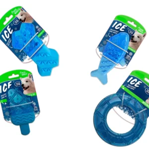 Ice Hueso Aro Pez Helado Para Congelar para Perros