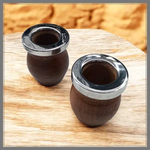 MATE MADERA BOCON VIROLA CHATA ACERO IDEAL PARA GRABAR