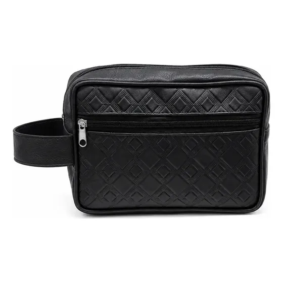 Neceser Negro Eco Cuero Premium Bolso de Mano Viaje - Regalos Empresariales Premium por mayor