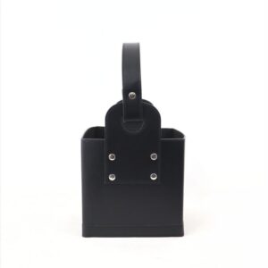 Canasta Cuerina Con Base Negro