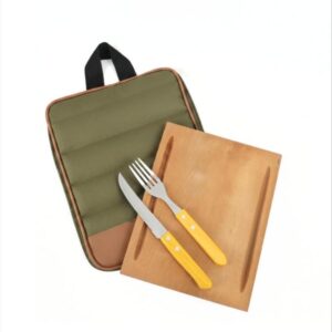 Set de Asado Estuche Cordura Verde