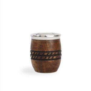 Mate Barrilito C/ Guarda Acero Algarrobo