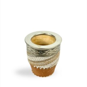 Mate Imperial Trenzado Liso Alpaca Calabaza