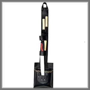 Juego de Parrilla, Pala, Pinza, Atizador, Tenedor y Cuchillo con Funda para Colgar - Madu