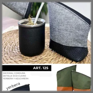 SET Azucarera/Yerbera Cordura Combinada Cuero Ecologico - Madu