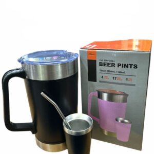 Jarra térmica 2 L con guampa y bombilla negra · Caja x16