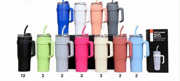 Vaso térmico 1,2 L con sorbete · Caja x40