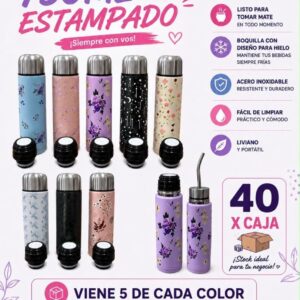 Mate listo 750 ml estampado · Caja x40