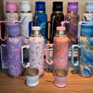 Termo 1 L estampado con guampa · Caja x20