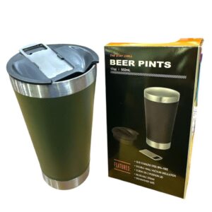 Vaso térmico 473 ml verde · Caja x75