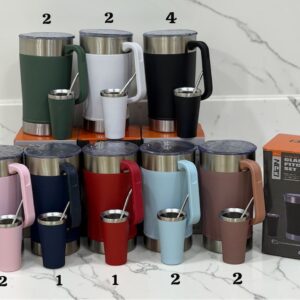 Jarra térmica 1,9 L con guampa y bombilla · Caja x16