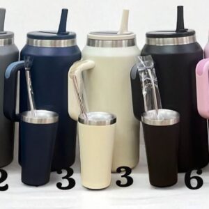 Vaso térmico 2 L con manija y sorbete · Caja x20