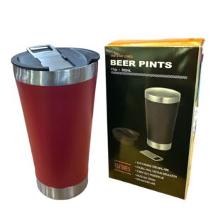 Vaso térmico 473 ml rojo · Caja x75