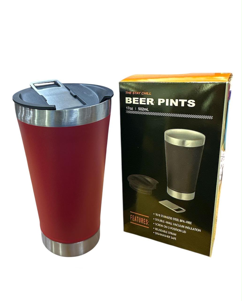 Vaso térmico 473 ml rojo · Caja x75
