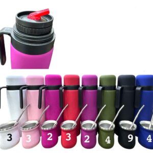 Termo 1 L con guampa 180 ml · Caja x30