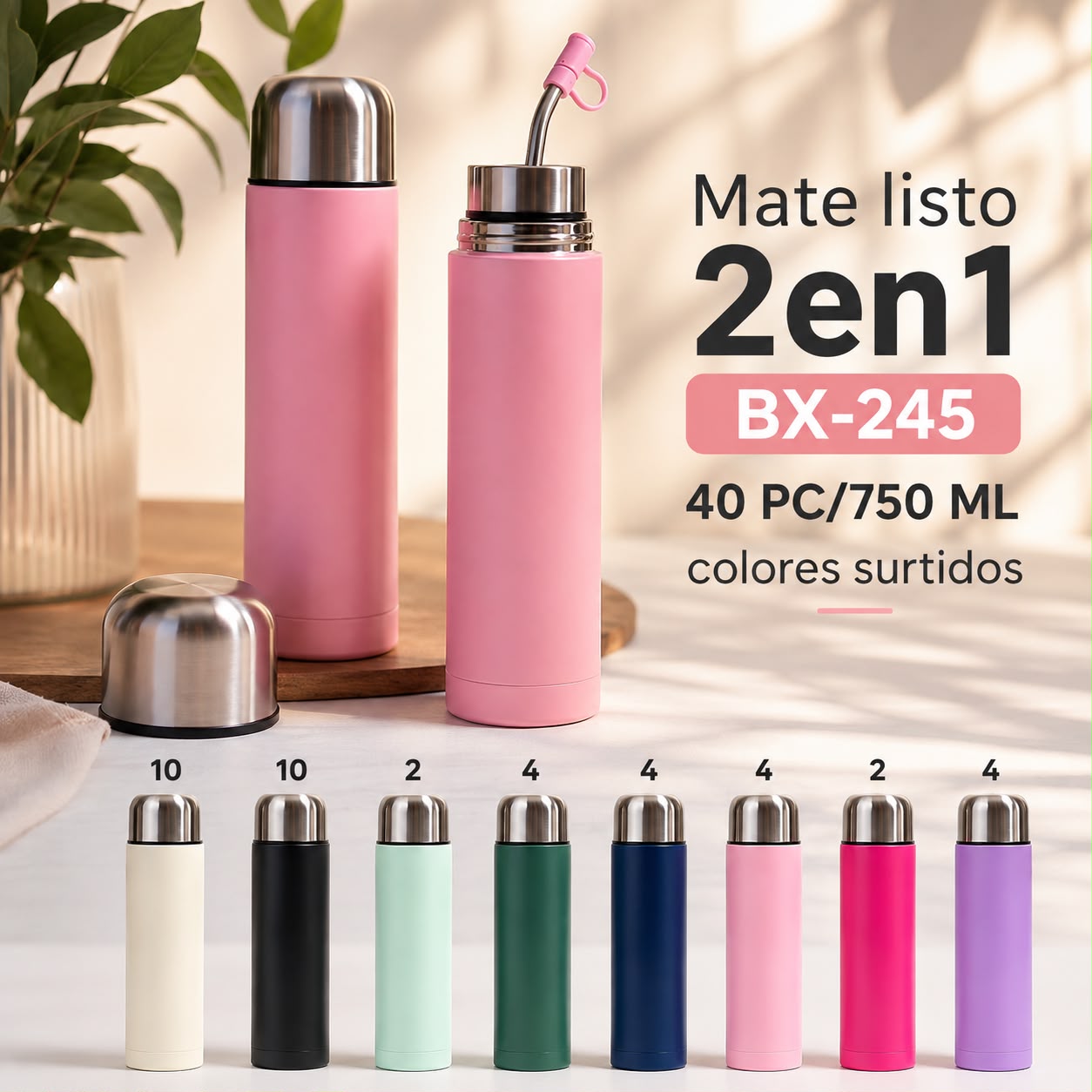 Mate listo 2 en 1 750 ml · Caja x40