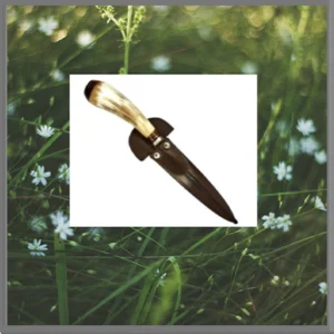Cuchillo Acero Inox.schmieden 14cm Encab.asta con Vaina Vaqueta - Madu