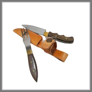 Juego Asador Criollo Mini Doble Hoja Acero Inox 9cm - Madu