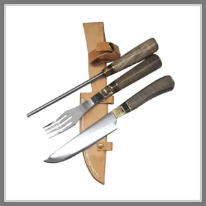 Juego Asador Criollo Triple Hoja Acero Inox 11 CM - Madu