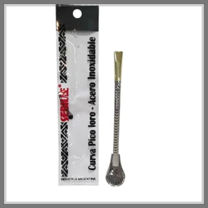 Bombilla Pala Ancha Boq. Bronce Acero Inox 17 CM - Madu