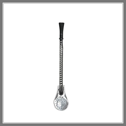 Bombilla Pala Ancha Acero Inox Boquilla Corta Torn 18 CM - Madu