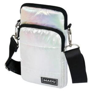 Bandolera Matelasse Porta Celular Unisex Dos Cierres Madu