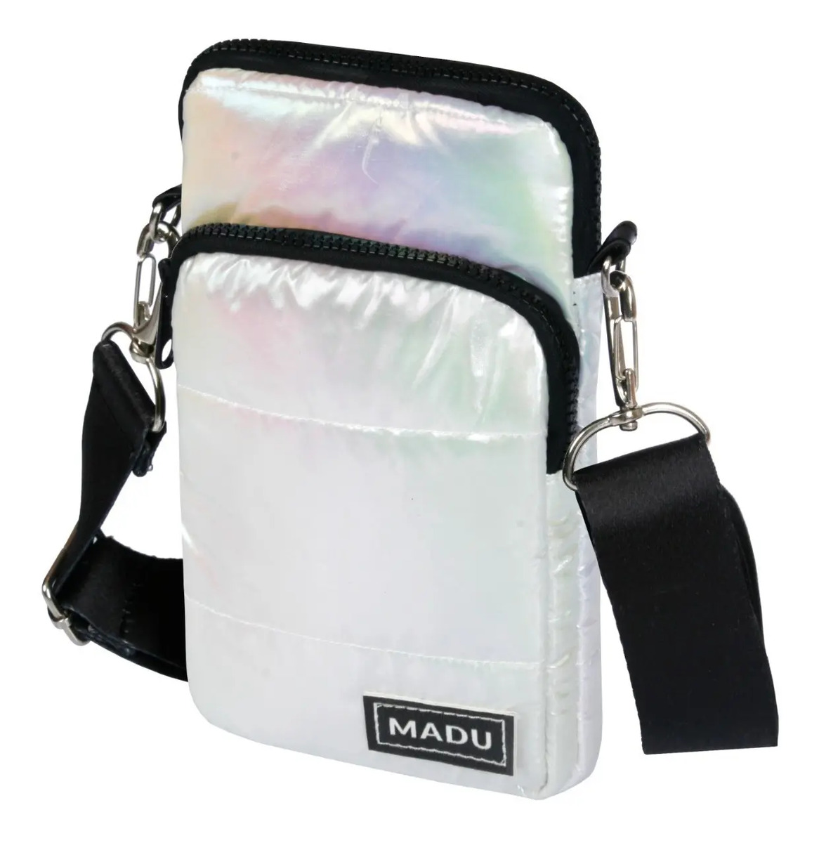 Bandolera Matelasse Porta Celular Unisex Dos Cierres Madu