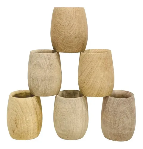 6 Mates De Madera Para Pintar Y Bombillas Colores Por Mayor - Image 4