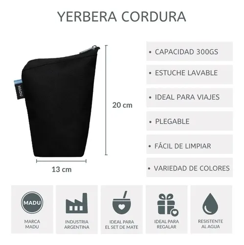 Set Equipo Matero Estuches Yerba Azucar Bolso Tiana Madu - Image 7