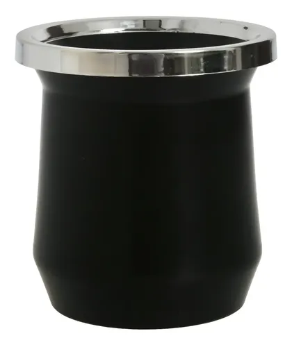 Mate Y Bombilla Polipropileno Resistente Doble Capa Térmico Negro Polipropileno Mola