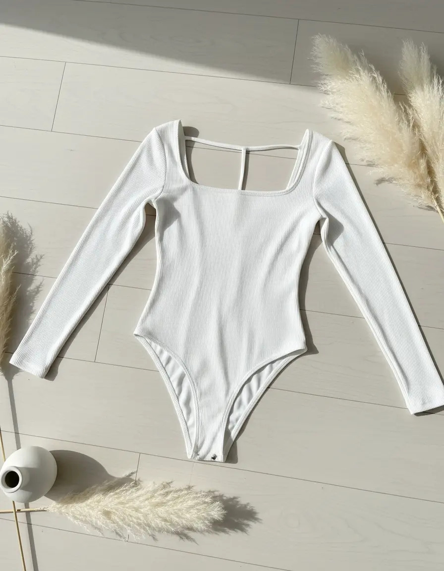 Body Donald Larga Morley Espalda Mujer Elastizado Negro Unico