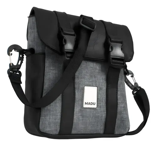 Bandolera Porta Celular Rustica Unisex Adventure Madu Color Gris - Negro - Image 3