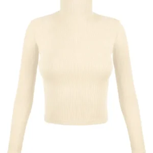 Pack X3 Camiseta Manga Larga Cuello Alto Morley Básica Mujer