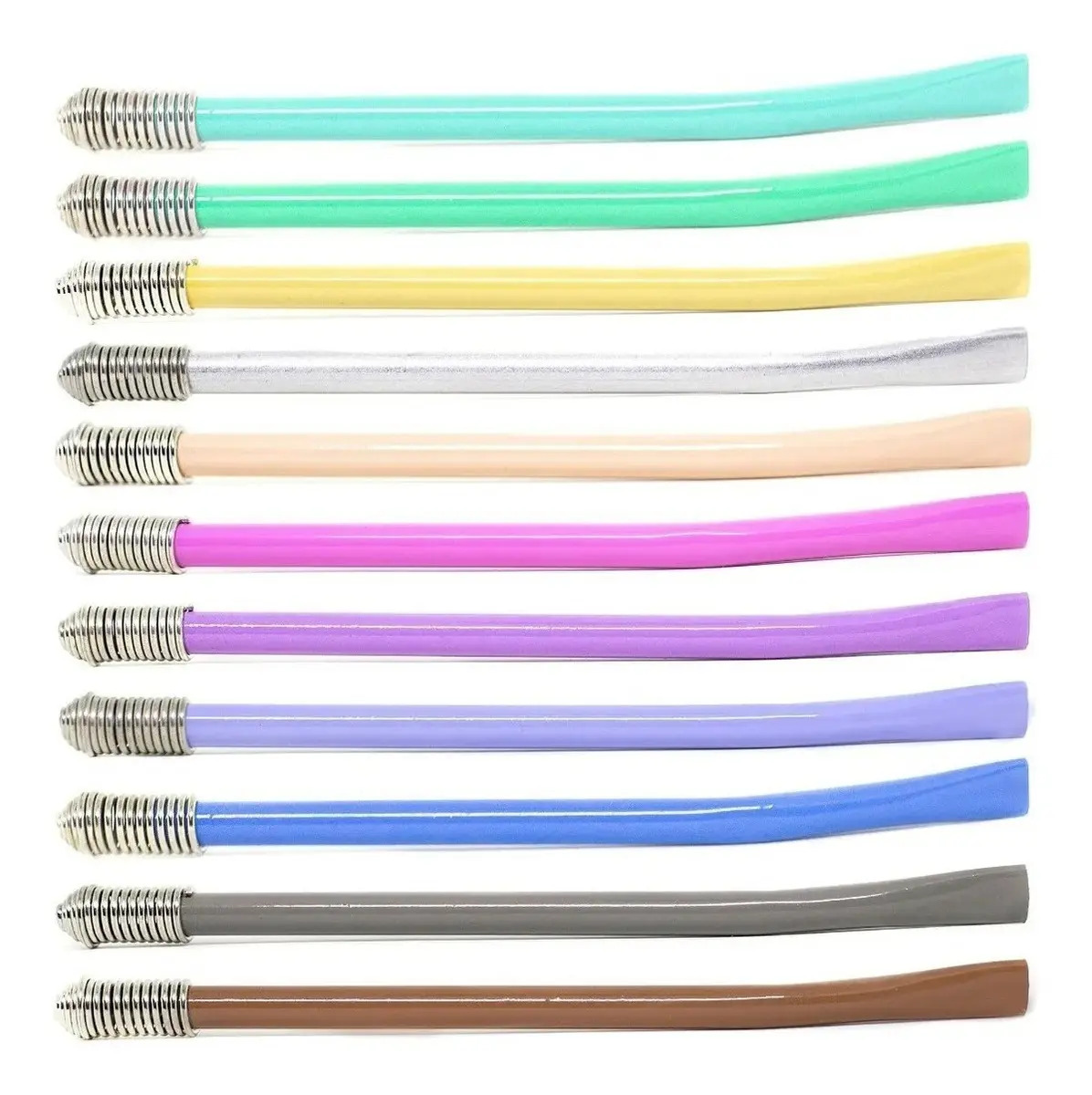 30 Mates De Madera Para Pintar Y Bombillas Colores Por Mayor Marrón Claro Lisa - Image 2
