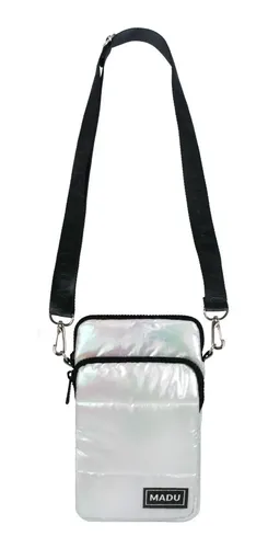 Bandolera Matelasse Porta Celular Unisex Dos Cierres Madu - Image 5
