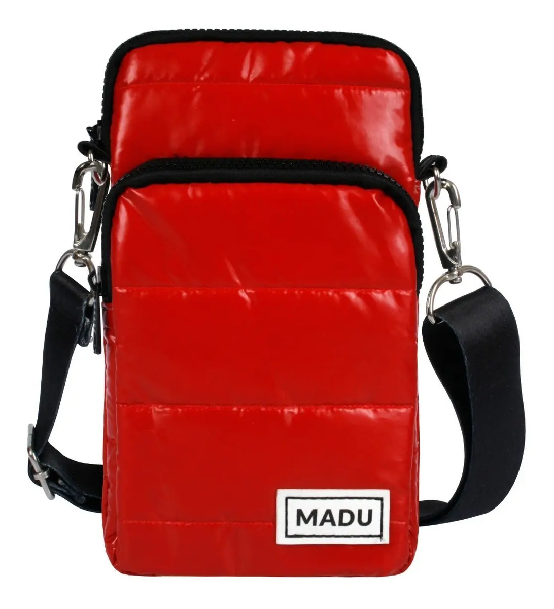 Bandolera Matelasse Porta Celular Unisex Dos Cierres Madu - Image 7