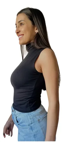 Camiseta Musculosa Polera Lisa Sin Mangas Basic Casual Mujer - Image 8