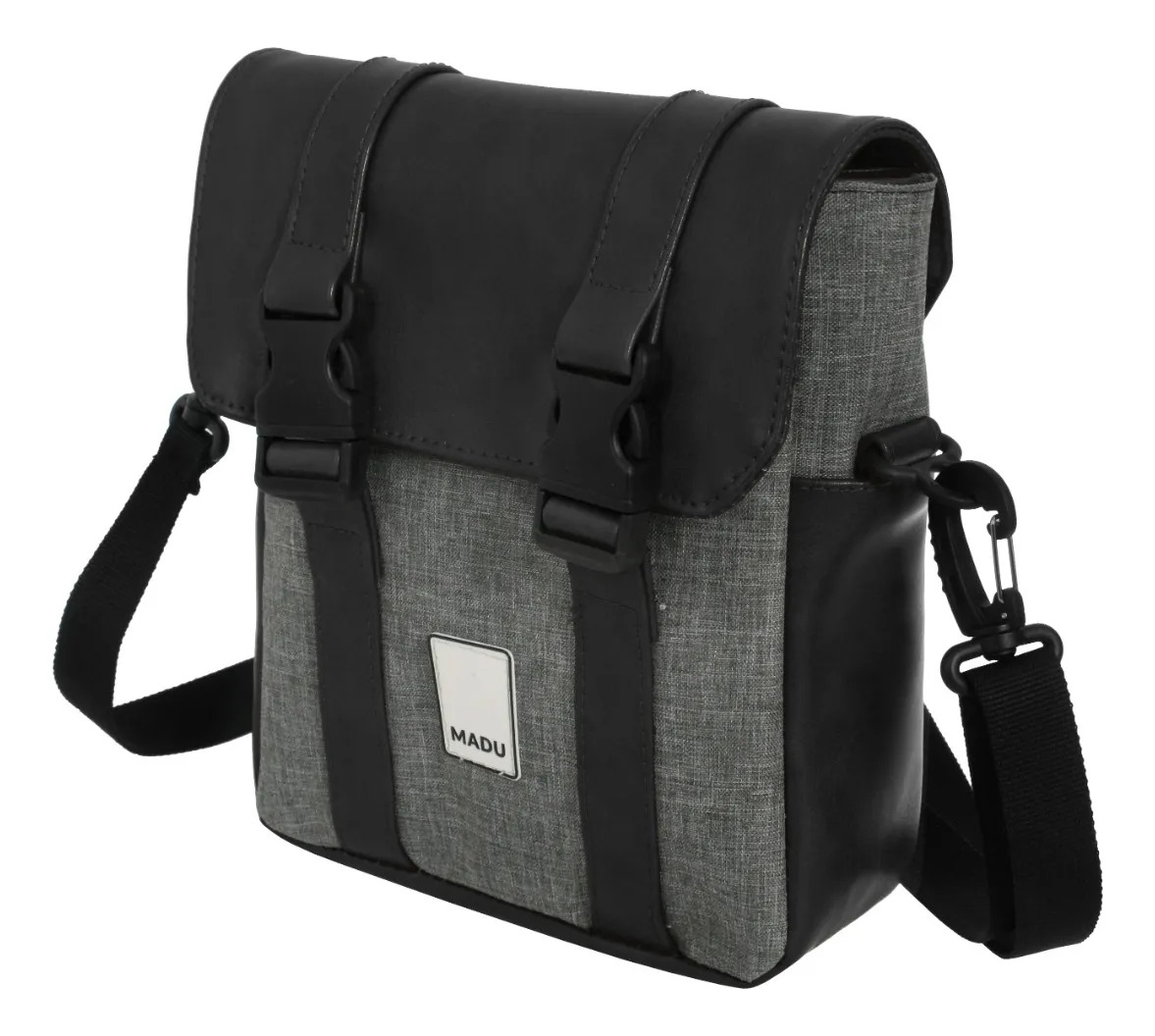 Bandolera Porta Celular Rustica Unisex Adventure Madu Color Gris - Negro