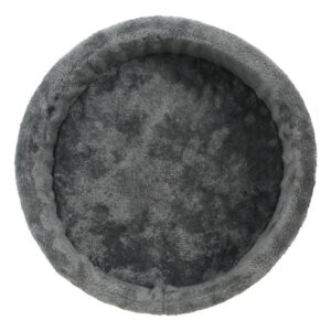 Cama Cucha De Peluche Perro O Gato Mediano Puffy Color Gris