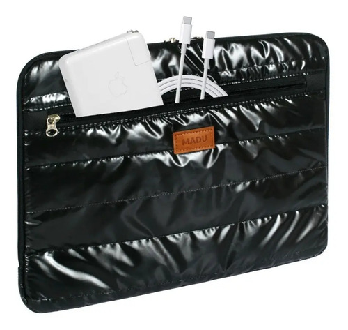 Funda Notebook Matelasse Estuche Resistente Organizador Madu Negro - Image 5