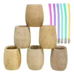 30 Mates De Madera Para Pintar Y Bombillas Colores Por Mayor