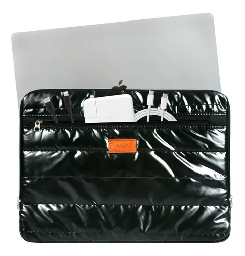 Funda Notebook Matelasse Estuche Resistente Organizador Madu Negro - Image 3