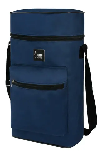 Set Equipo Mate Bombilla Yerbera Azucarera Y Bolso Color Azul - Image 2