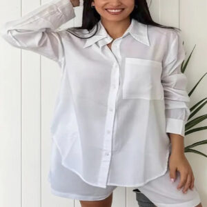 Pack Camisa Y Short De Lino Unisex - Verano Moda Colores