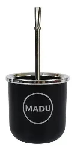 Equipo Matero Set De Mate Termico Yerbero Azucarero Bombilla Negro - Image 3