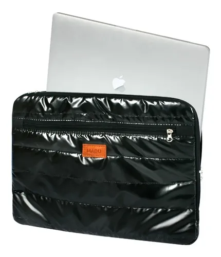 Funda Notebook Matelasse Estuche Resistente Organizador Madu Negro - Image 4
